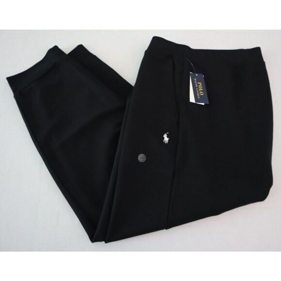 Polo Ralph Lauren Men's Big & Tall Sz 2XB Black Double-Knit Jogger Pants - Picture 8 of 10